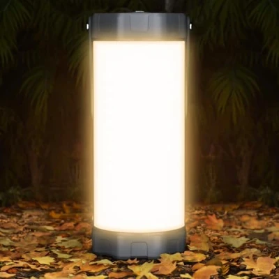 Immagine di Glocusent lanterna da campeggio di sopravvivenza, 106 LED con 5 luminosità, fino a 1200 lm, 3 modalità e SOS, ricaricabile per 80 ore, impermeabile IP68, lanterne emergenza