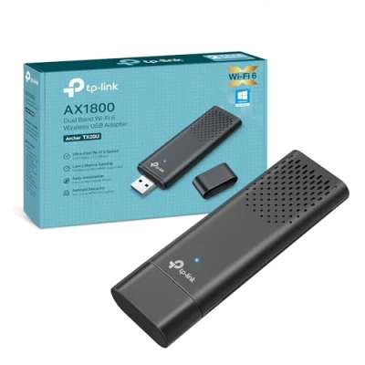 Immagine di TP Link Archer TX20U WiFi 6 AX1800Mbps, Adattatore USB Scheda di Rete, Wireless Dual Band, Porta 3.0, Copertura Ampia, MU MIMO, Beamforming, WPA3, OFDMA, Windows 11/10