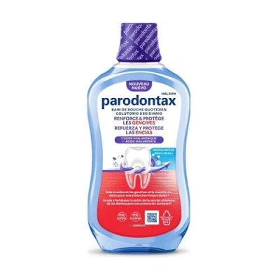 Immagine di Parodontax Colutorio rafforza e protegge le gengive, risciacquo orale per uso quotidiano, gengive sane alito fresco, 500 ml