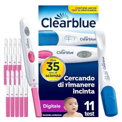 Immagine di Clearblue Test di Ovulazione Digitale, Può aiutarti a rimanere incinta, 1 Portastick Digitale e 10 Sticks