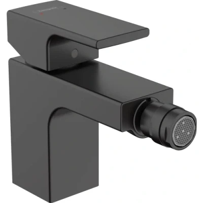 Immagine di hansgrohe Vernis Shape Miscelatore Bidet con Scarico a Tirante, Rubinetto Bidet, Monocomando Altezza Bocca 78 Mm, Nero Opaco