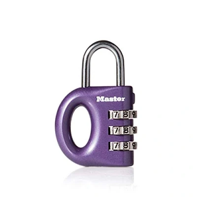 Immagine di Master Lock 633EURD Lucchetto zinco 32mm combinazione programmabile a 3 cifre colori assortiti, 5,6 cm x 3,2 1,1