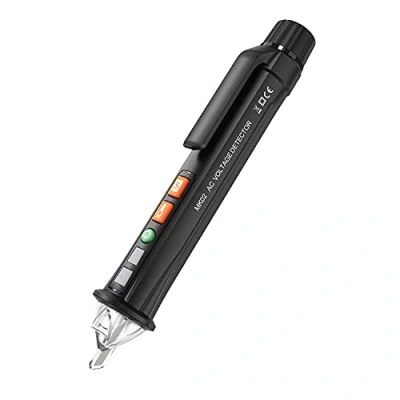 Immagine di tester di tensione, tensione senza contatto con modalità allarme e valutazione live/zero del filo, torcia a LED, multi sensore, 12 V 1000 V/48
