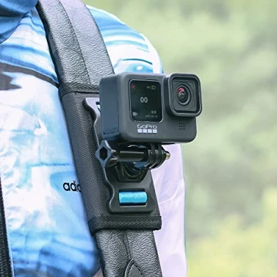 Immagine di SUREWO supporto per tracolla zaino con spallina regolabile e base girevole a 360 compatibile GoPro Hero 13/12/11/10/9/8/7/6/5 Black, DJI Osmo Action 5 Pro/4/3/2 altro
