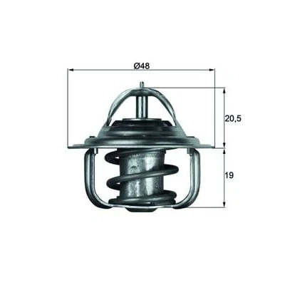 Immagine di MAHLE ORIGINAL TX 5 83D Termostato motore 83 48 con guarnizione FORD: FIESTA 4, Puma