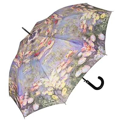 Immagine di VON LILIENFELD® Ombrello Fiore Arte Claude Monet Ninfee Pioggia Lungo Classico Automatico Donna