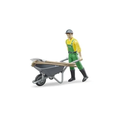 Immagine di Figurenset con accessori BRUDER particolare coltivatore