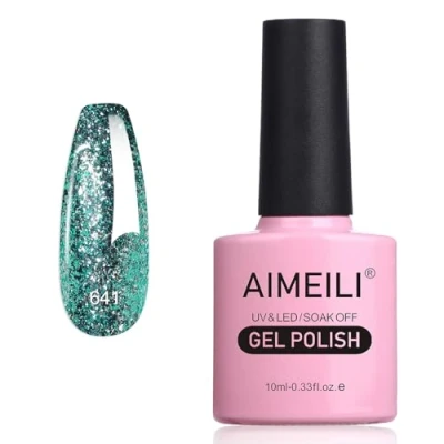 Immagine di AIMEILI Smalto Semipermanente in Gel UV LED per Unghie Kit Smalti Semipermanenti Soak off Colori Manicure Flash di Esplosione Autunnale e Invernale (641) 10ml