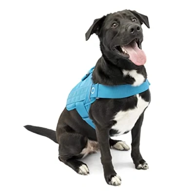 Immagine di Kurgo Townie RSG Pettorina per Cani, Giubbotto di Addestramento Include Maniglia, Catarifrangente, Compatibile con MOLLE Blu, XL