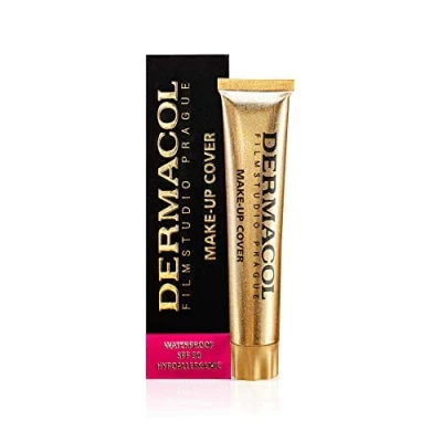 Immagine di Dermacol DC Fondotinta a Copertura Totale Correttore in Crema Impermeabile Lunga Durata SPF30 Concealer Ipoallergenico e Leggero Copri Tattoo, Acne Occhiaie 212, 30g