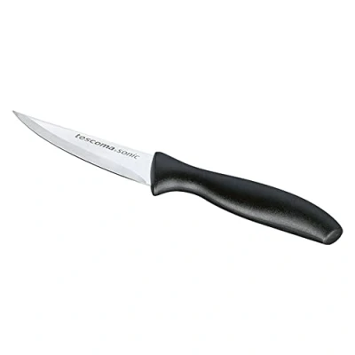 Immagine di Tescoma 862004 Sonic Coltello Multiuso Lama Liscia, Acciaio Inossidabile, Nero, 8 cm, 1 Pezzo