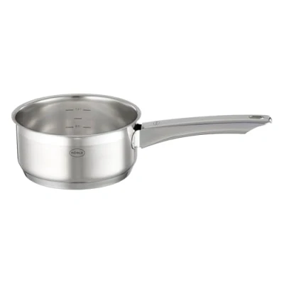 Immagine di RÖSLE Casseruola CHARM, contenitore di cottura universale in acciaio inossidabile 18/10 con gradazione interna, compatibile induzione, lavabile lavastoviglie, 16 cm