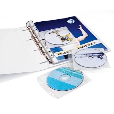 Immagine di Busta per raccoglitore CD/DVD Durable 1 CD/DVD/Blu Ray PP Trasparente 10 pz. 522319