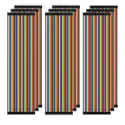 Immagine di AZDelivery 3 x Jumper Wire Cavetti Cable 120pcs Cavi per Breadboard, compatibile con Arduino E Raspberry Pi incluso un Book!