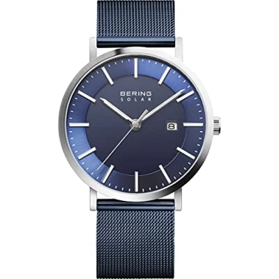 Immagine di BERING Uomo Analogico Solare Orologio con Cinturino in Acciaio Inossidabile e Vetro Zaffiro16433 307