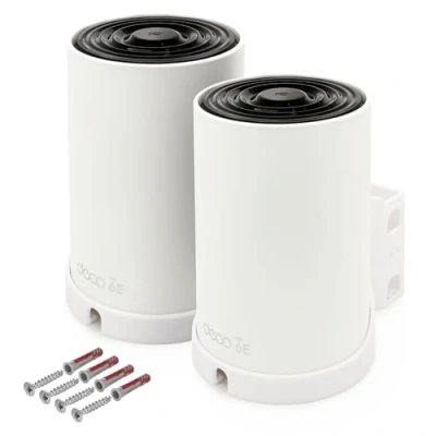 Immagine di 3 X supporto da parete adatto per TP Link Deco XE75 AXE5400 Mesh WLAN Router Holder