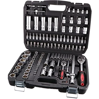 Immagine di SIXTOL TOOL set 108 pezzi in una cassetta degli attrezzi, da golf, chiavi acciaio CrV