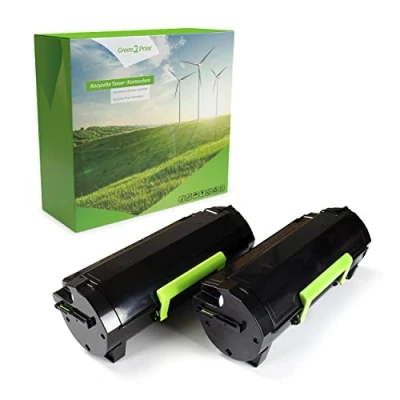 Immagine di Green2Print Toner Set, 2 cartucce 2x 8500 pagine sostituisce Lexmark 51B0HA0, 51B2H00 per MS417DN, MS517DN, MS617DN, MX417DN, MX517DE, MX617DE