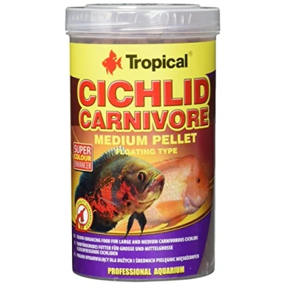 Immagine di Cichlid Carnivore Medium Pellet 500ml / 180g Mangime Altamente proteico con astaxantina per Ciclidi carnivori