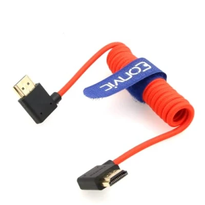 Immagine di Eonvic cavo HDMI a spirale 2.1 8K ad alta velocità maschio di estensione per Atomos Ninja V, Sony a7siii, Portkeys BM5 Monitor