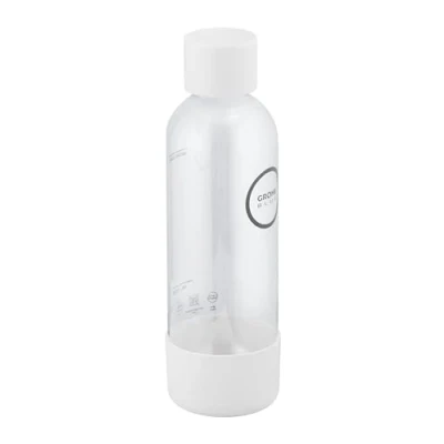 Immagine di GROHE Blue Fizz Gasatore bottiglia d&#039;acqua (capacità: 850 ml, non lavabile in lavastoviglie, compatibile con Fizz), Bianco, 41250L00
