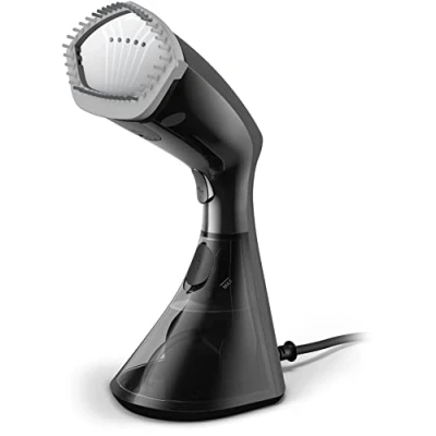Immagine di Philips Steamer serie 8000 Sistema di Stiratura a Vapore Portatile, 1600W, Fino 32g/min, Design Ergonomico e Compatto, Piastra Riscaldata SmartFlow, Nero (GC800/80)