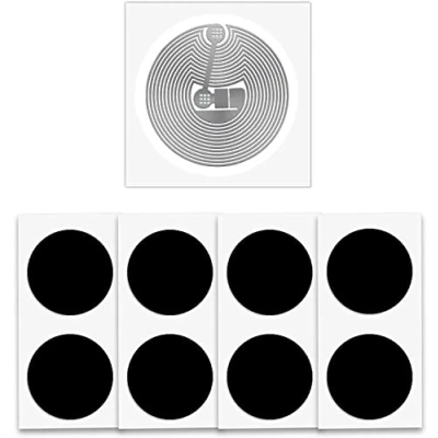 Immagine di 22 Pezzi NFC Tags Nero NTAG215 Adesivi, Chip Tag Sticker Rotondi 504 Bytes Programmabili, Compatibile con TagMo e Amiibo, Adatta a Tutti gli Smartphone Dispositivi Abilitati