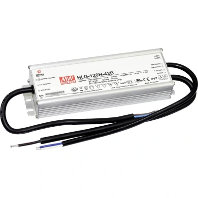 Immagine di Mean Well HLG 120H 36B Driver per LED, Trasformatore LED Tensione costante, Corrente costante 122 W 3.4 A 18 36 V/DC dimmerabile, Circuito PFC,