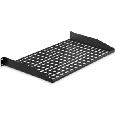 Immagine di Pyle Mensola per Rack Circa 48,26 cm 1U Server, Ripiano Armadio, Ripiani Ventilati una Buona Circolazione dell&#039;Aria Cantilever Wall Rack, Vassoio Montaggio del Case Computer, Nero