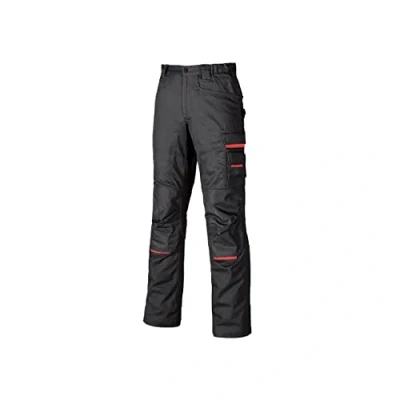 Immagine di U Power NIMBLE, pantaloni da lavoro uomo, cargo con elastico in vita, tasche per ginocchiere, multitasche, tessuto confortevole, usura esterna resistente e durevole (Grey Meteorite 48)