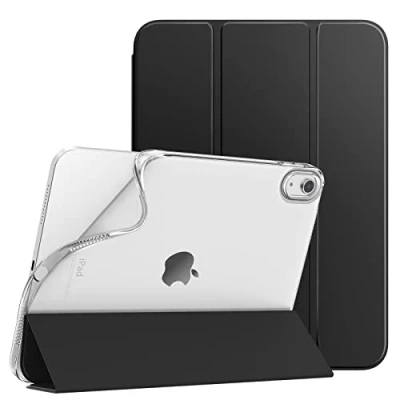 Immagine di TiMOVO Custodia Compatibile con iPad 10 Generazione 10,9&quot; 2022, Smart Cover in PU Supporto, Funzione di Auto Sveglia/Sonno, Retro TPU Morbido, Nero