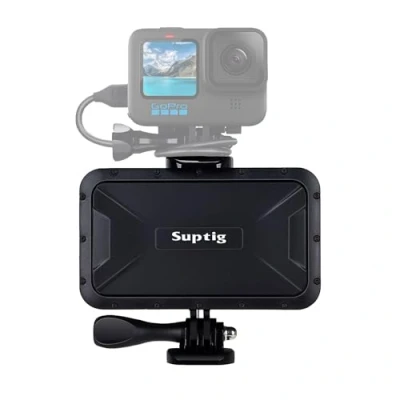 Immagine di Suptig Caricabatterie portatile, 7800 mAh, impermeabile, compatibile con GoPro Hero 13, 12, 11, 10, 9/8/7/6/5/4/3, Session + fotocamera digitale DJI Osmo e smartphone