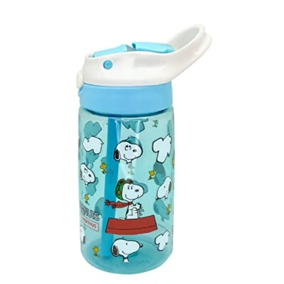 Immagine di Nerthus FIH 920 Snoopy BPA Free Bottiglia riutilizzabile per bambini ergonomica, robusta, durevole, leggera Bocchino pieghevole