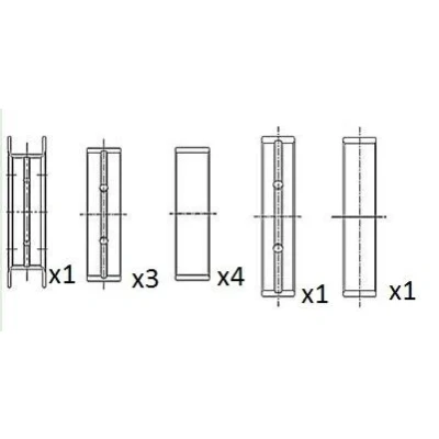 Immagine di FAI AutoParts BM1020 STD Cuscinetto albero a gomito FORD: C Max, FOCUS 3, Transit Custom V362 Bus, LAND ROVER: Defender SUV, Freelander 2 SUV