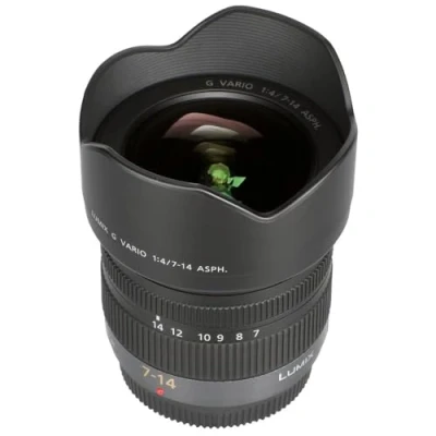 Immagine di Panasonic Lumix G Vario H F 4,0/7 14 F007014E Obiettivo zoom grandangolare f/22 4.0 7 mm