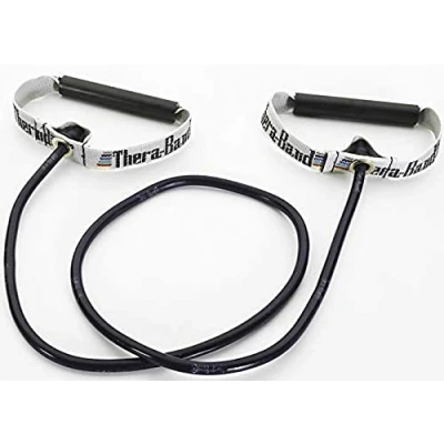 Immagine di Thera Band Fascia elastica per esercizi, tubi in PVC, con impugnature, 121.92 cm