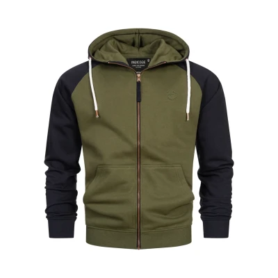 Immagine di Indicode Jeans Inpulko Felpa con zip, Uomo, Taglia: Medium, Army