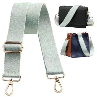 Immagine di Navaris Cinghia di Ricambio per Borsa a Tracolla Tracolle Colorate Intercambiabili Borse con Ganci Larga Colorata Regolabile in Tessuto Effetto Nylon Accessori Donna Uomo