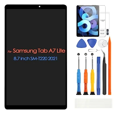 Immagine di SM T220 LCD Schermo per Samsung Galaxy Tab A7 Lite Wi Fi 8,7&quot; Display Sostituzione Touchscreen Digitazer Assembly con Riparazione Kit