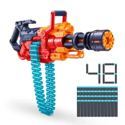 Immagine di XShot Excel Crusher Foam Dart Blaster (35 Belt, 48 dardi), Red Toy