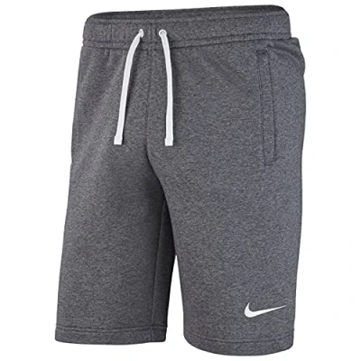 Immagine di Nike Team Club 19 Fleece, Pantaloncino Unisex Bambini, Charcoal Heathr/Anthracite/White/White, S