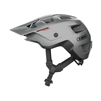Immagine di Abus, casco da MTB ABUS MoDrop, bici robusto con buona ventilazione per mountain bike, vestibilità individuale, unisex, argento, taglia S