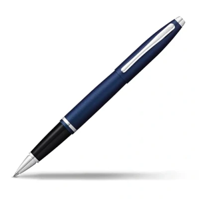 Immagine di Cross Calais AT0115 18 Penna roller Midnight metallizzata, con confezione regalo, colore: Blu