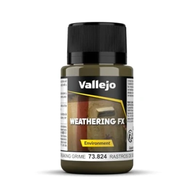 Immagine di Vallejo Game Effects Vernice Effetto Resistenza all&#039;Invecchiamento Artificiale Environment, 40 ml, Marrone (Streaking Grime)