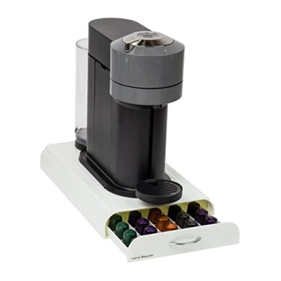 Immagine di Mind Reader NEST3PC WHT Anchor Cassetto per capsule compatibile con Nespresso, 50 capsule, Solo il Cassetto, Plastica