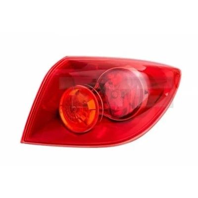 Immagine di TYC 11 6117 2 Fanale posteriore Dx Sezione esterna Rosso senza portalampada MAZDA: 3 Hatchback