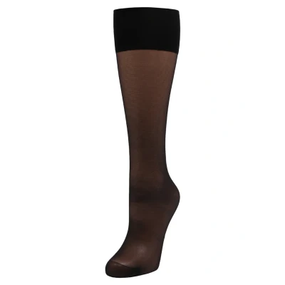 Immagine di Falke Seidenglatt 15 Denier Transparent Silky Calzettoni, Donna, Taglia: 39 42, Black