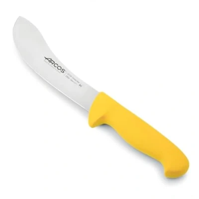 Immagine di Arcos Serie 2900 Coltello Danese Scuoiamento Lama Acciaio Inossidabile Nitrum 190 mm Manico Polipropilene Colore Giallo