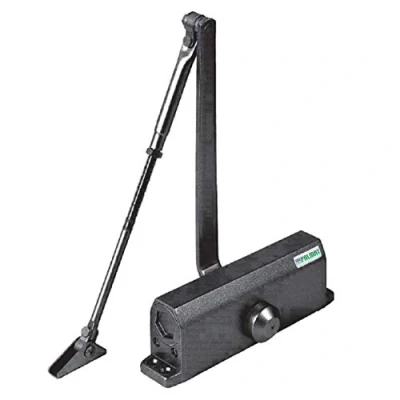 Immagine di PALMAT regolabile automatico idraulico Chiudiporta (60 85 Kg, Argento) Nero)