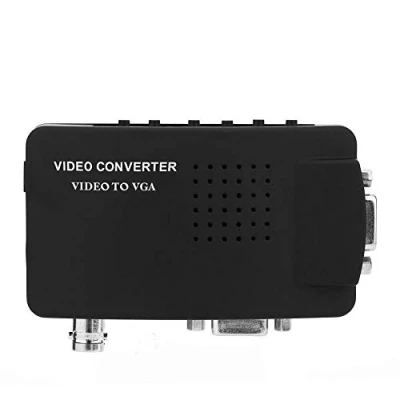 Immagine di Convertitore Video 1080p, Scatola BNC/S Video/VGA a VGA per Dvd/PDP / PS2 in Nero